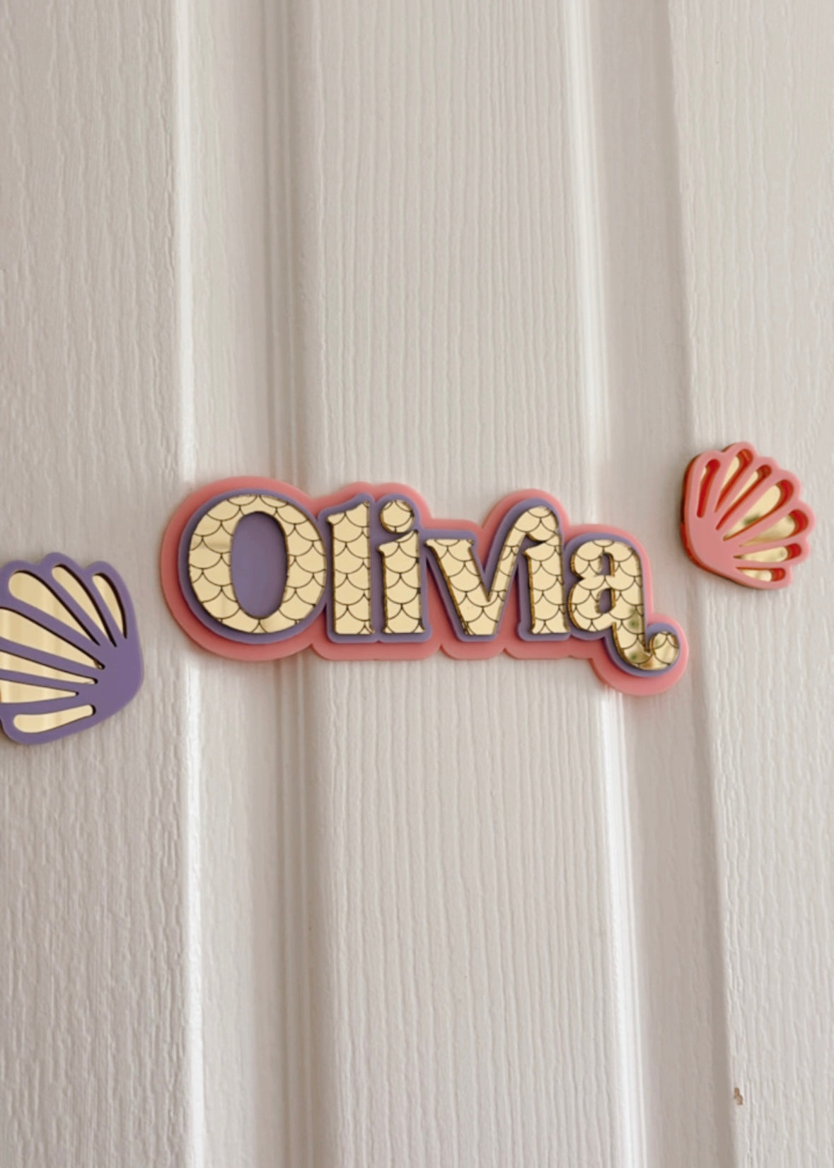 Mermaid themed name signage