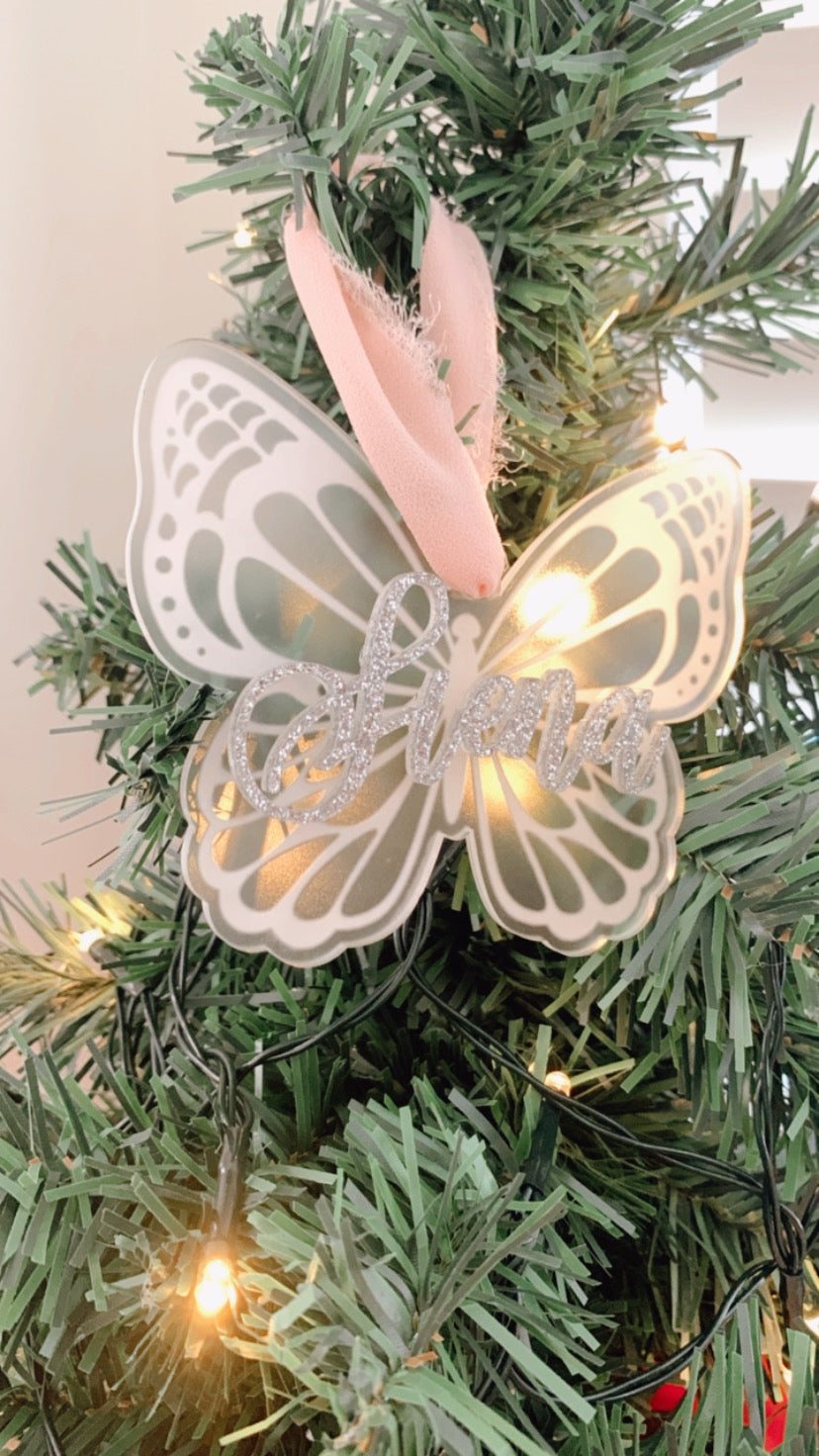 Magical butterfly ornament