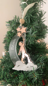 Boy on the Moon ornament