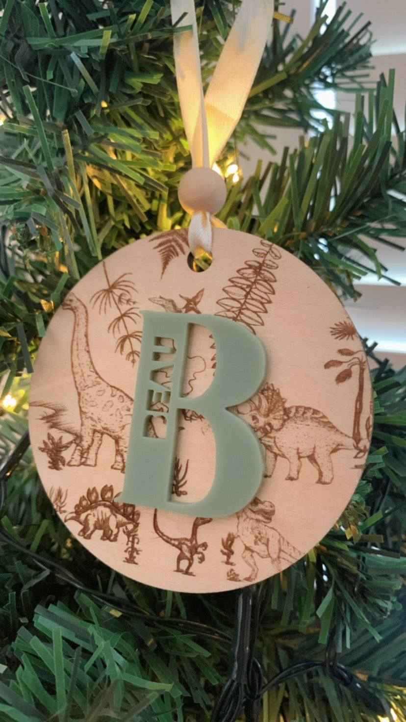 Dino Engraved Ornament