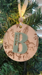 Dino Engraved Ornament