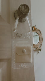 Load image into Gallery viewer, Personalised Tooth Fairy hanging door sign
