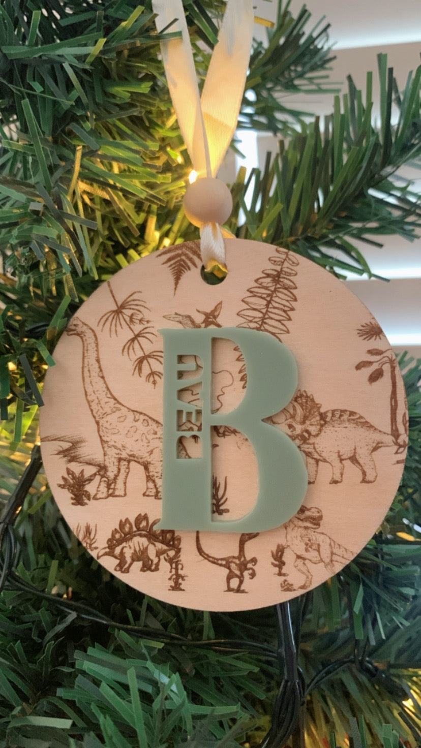 Dino Engraved Ornament