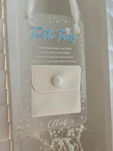 Personalised Tooth Fairy hanging door sign