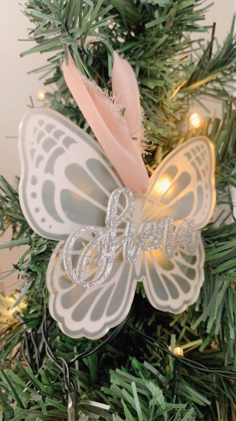 Magical butterfly ornament