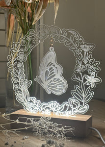 Butterfly wreath Nightlight