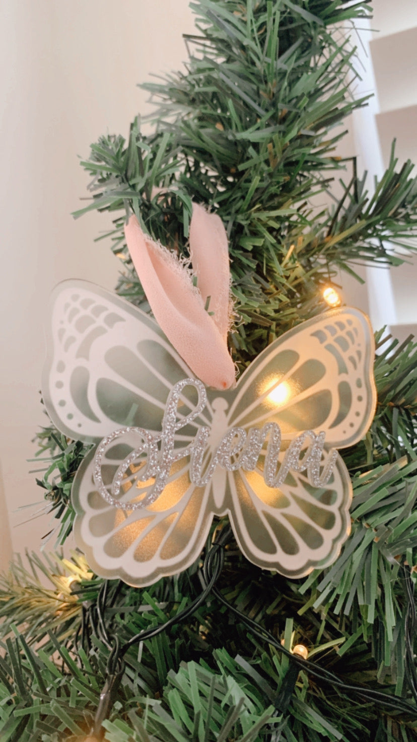 Magical butterfly ornament