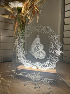 Butterfly wreath Nightlight