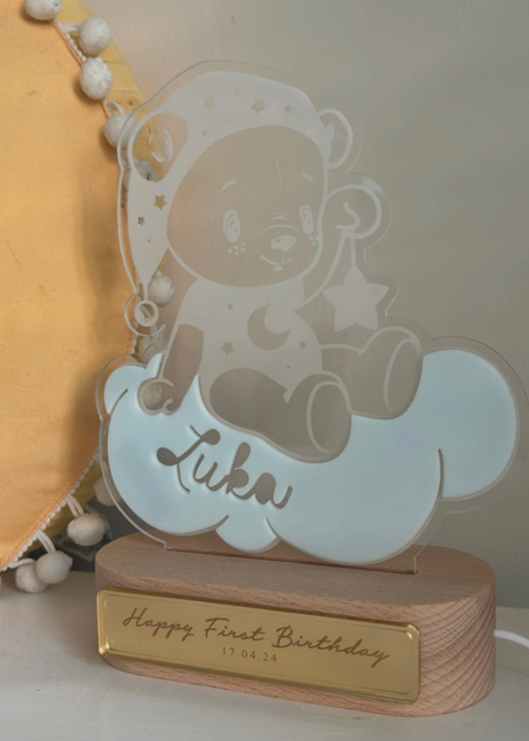 Sleepy Teddy LED Nightlight