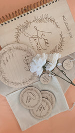 Load image into Gallery viewer, Birth announcement wreath design (to match ‘All about you’ journal)
