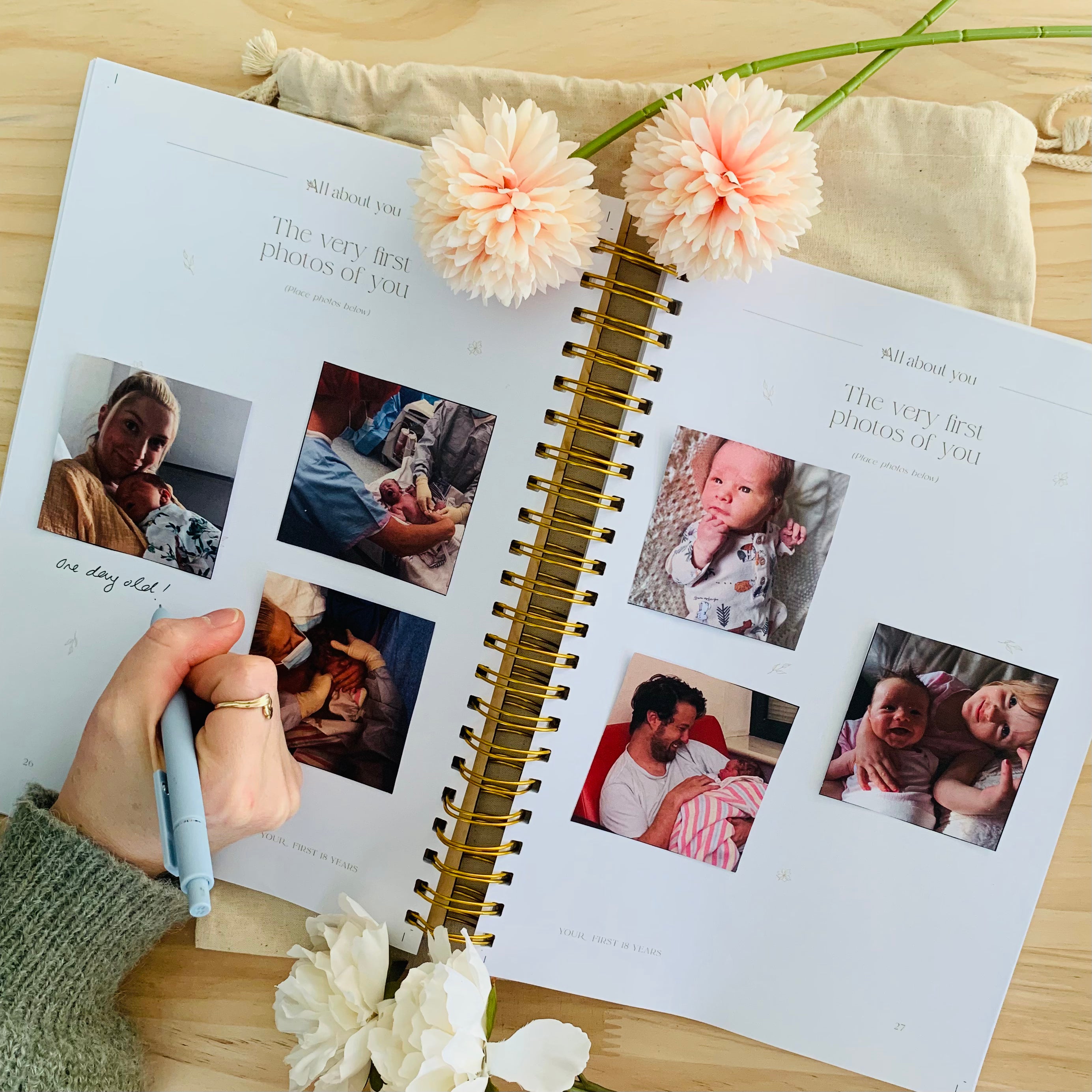 ‘All about you’ custom keepsake journal