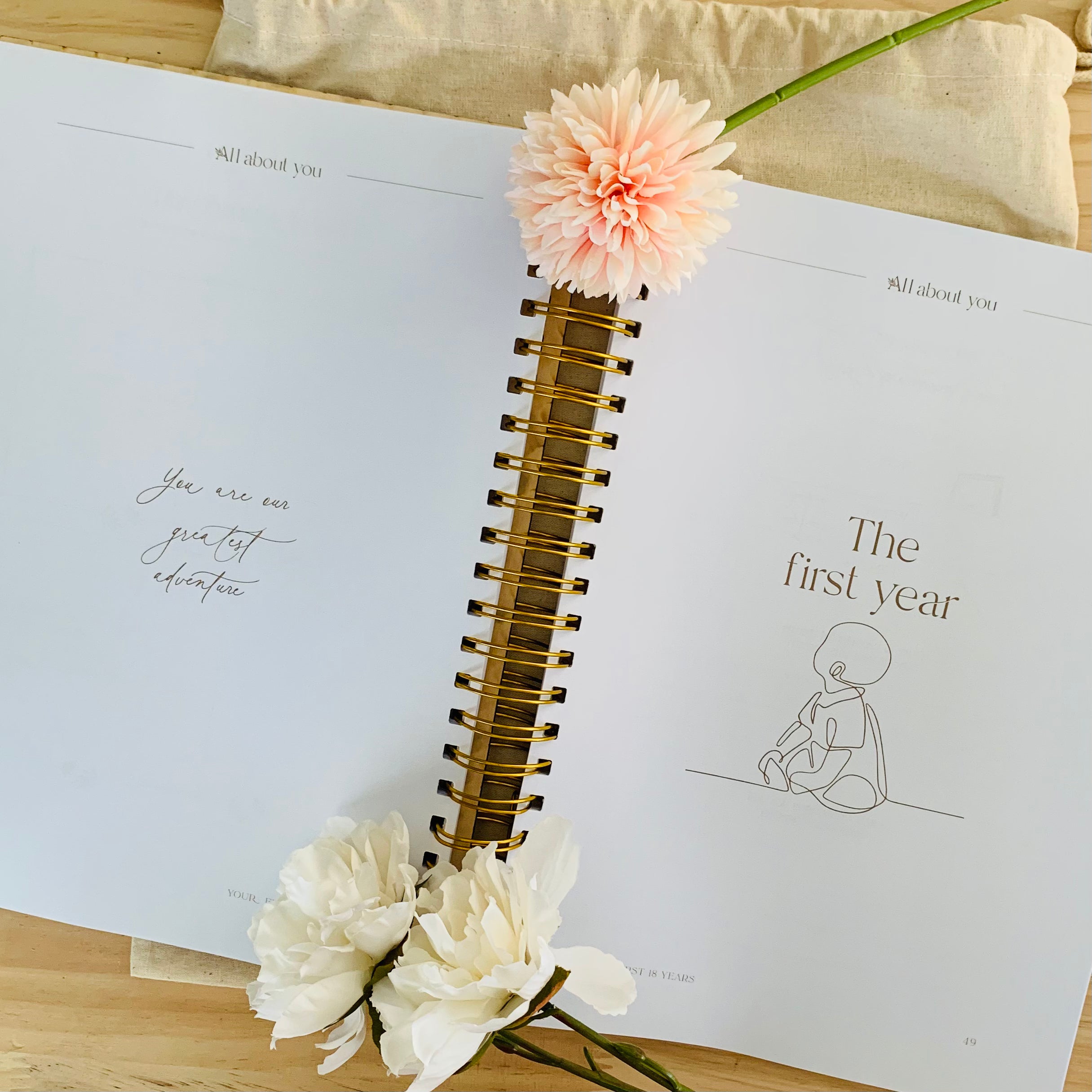 ‘All about you’ custom keepsake journal