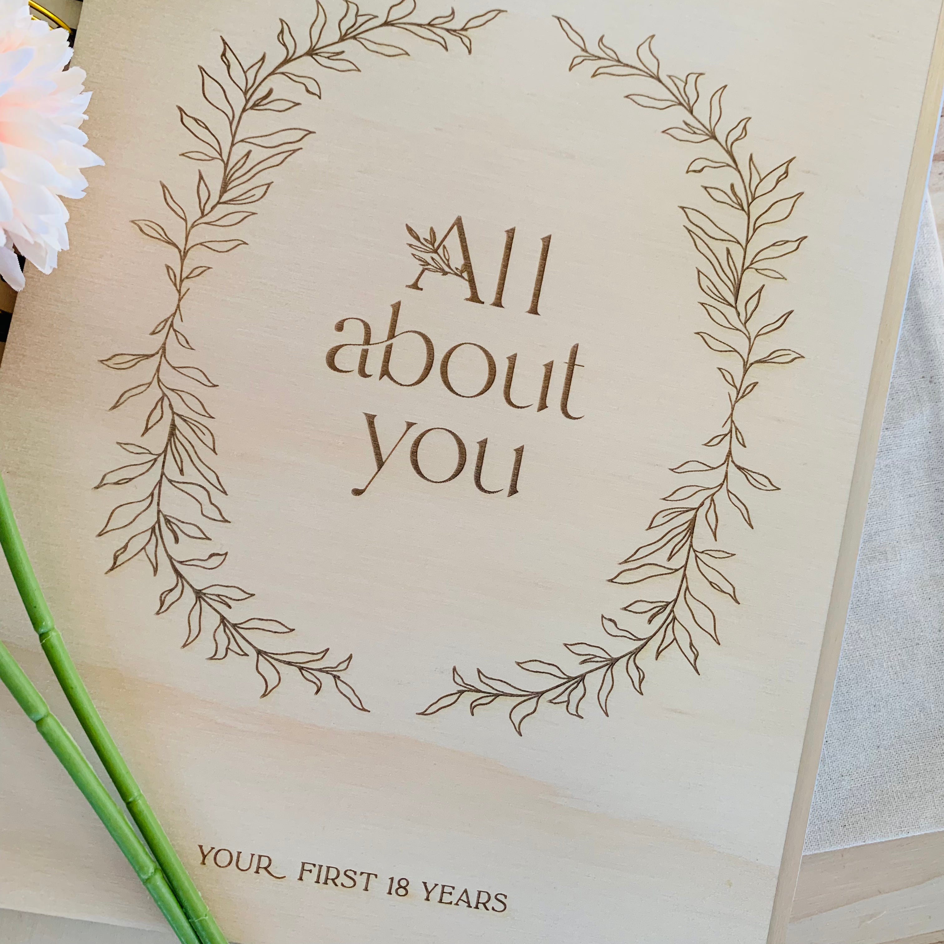 ‘All about you’ non custom keepsake journal