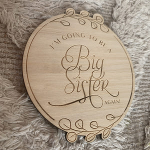 I'm going to be a Big Sister - Again! Announcement Disc