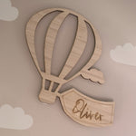 Load image into Gallery viewer, Custom Hot Air Balloon with Flag Wall Decal
