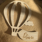 Load image into Gallery viewer, Custom Hot Air Balloon with Flag Wall Decal
