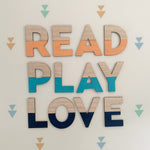 Load image into Gallery viewer, Read Play Love Signage
