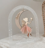 Load image into Gallery viewer, Fairy Moon Arch stand - frosted clear acrylic
