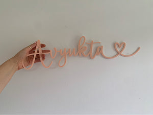 Name Signage - Single layer