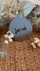 Acrylic Cutout Name Ornament