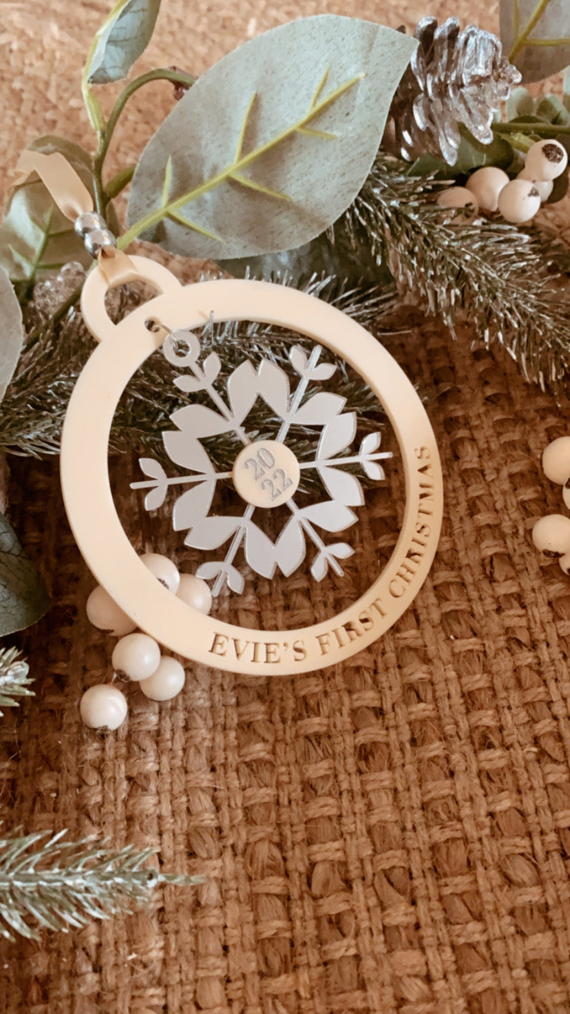 Snowflake Charm Ornament