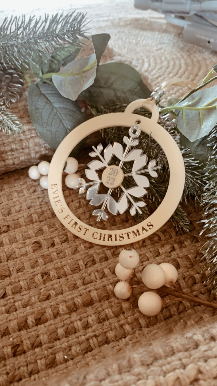 Snowflake Charm Ornament