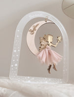 Load image into Gallery viewer, Fairy Moon Arch stand - frosted clear acrylic
